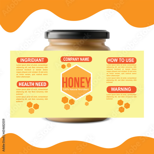 Free  honey bottle package design