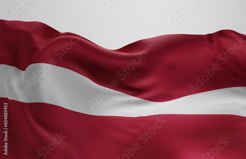 Abstract Latvia Flag 3D Render Background (3D Artwork)