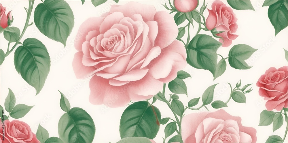 seamless background with roses seamless background with roses