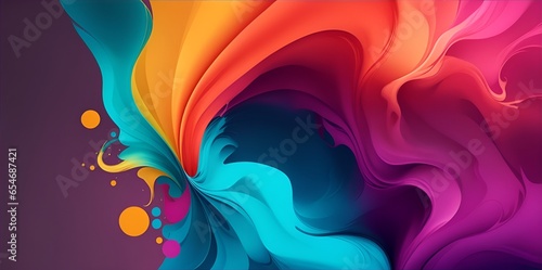 abstract colorful background with swirls © Rushikesh