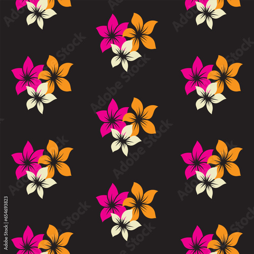 Vector design of a floral seamless pattern that can be used for fabric, textiles, wallpaper, and home decor.