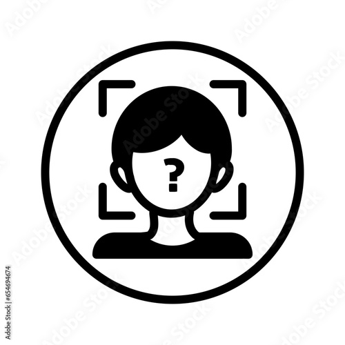Solid black icon for Identifier