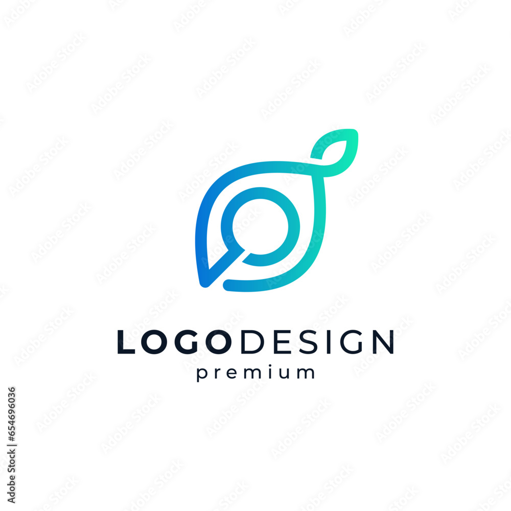shiny magnifying glass and leaves for search engine logo design shiny magnifying glass and leaves for search engine logo design