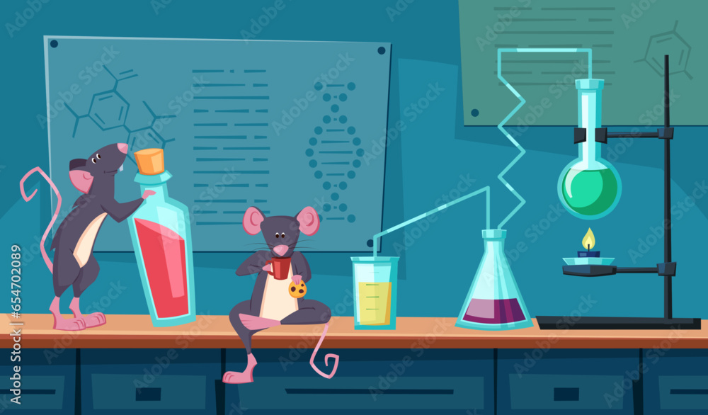 There is in the laboratory