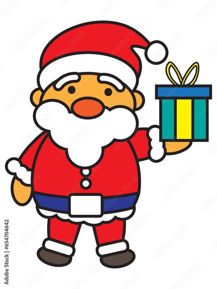 Cute Santa Claus on the happy festival of Christmas and New Year Cute Santa Claus on the happy festival of Christmas and New Year