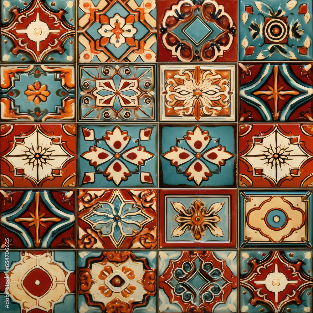 Colorful Patchwork Tiles in Traditional-Modern Fusion