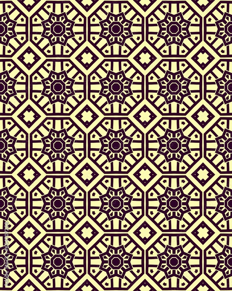 Beautiful geometric Seamless pattern design for decorating, wallpaper background illustration with cream and beige colored background Beautiful geometric Seamless pattern design for decorating, wallpaper background illustration with cream and beige colored background