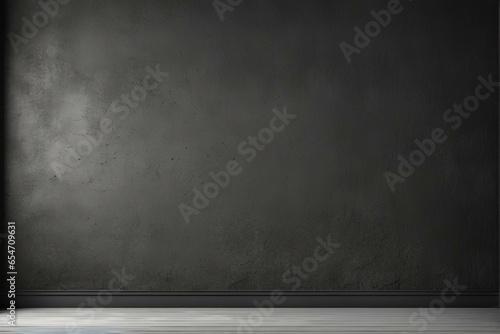 blue chair in the room  blackboard on wall  room with wall  chalk board on blackboard  concrete wall and floor paper on blackboard