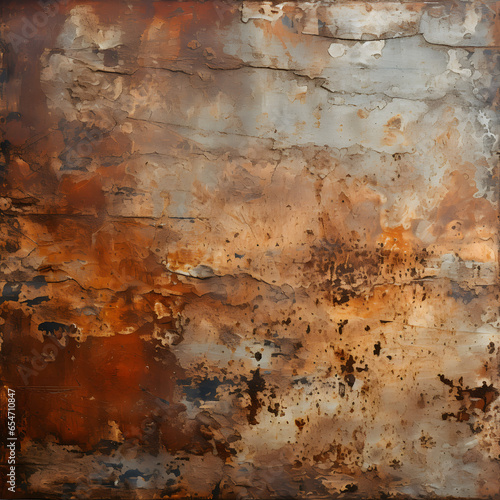Website Background with Rusty Metal Illustration, generative ai 