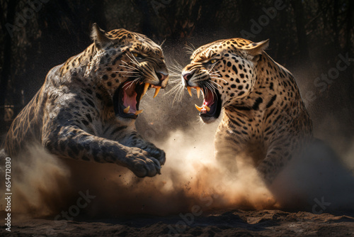 jaguars fighting each other photo