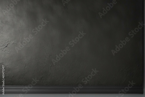 blackboard on wall, room with wall, chalk board on blackboard, concrete wall and floor © a2graphics