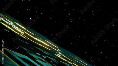 3d Render artwork visuals, fantastic animation Futurisc with lights. Concept dynamic and surreal background with lots of light spots