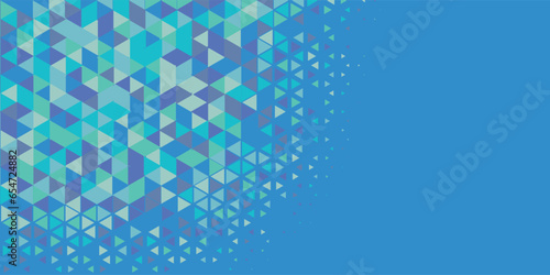  Abstract Triangle colorful background or wallpaper with polygons, triangles or concave geometrical shapes with Copy space soft color