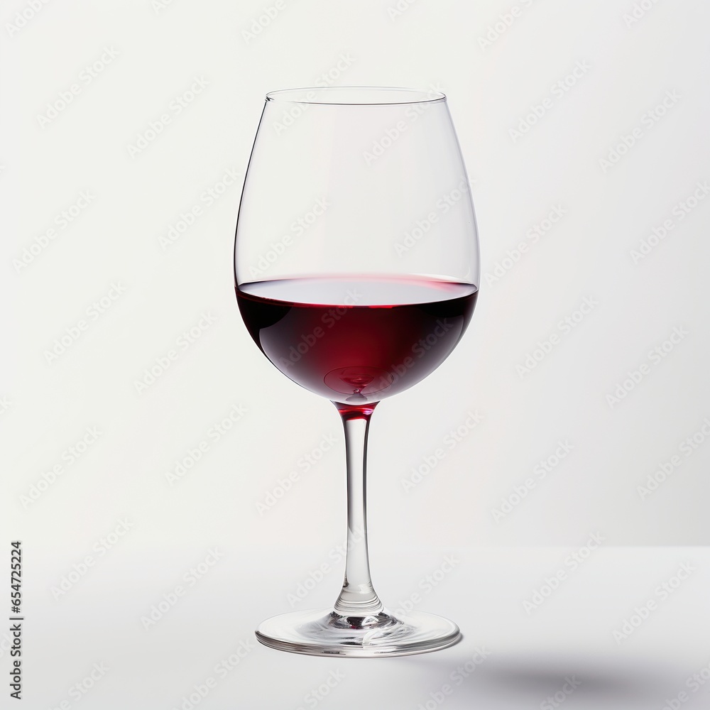 Red wine in glass isolated on white background Red wine in glass isolated on white background