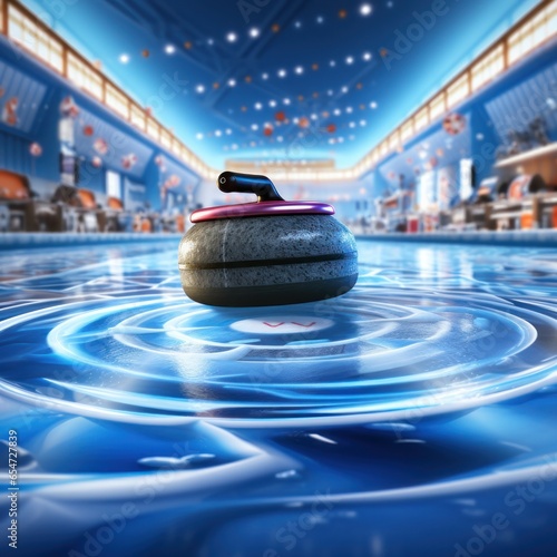 Curling. Strategic gameplay on slick ice