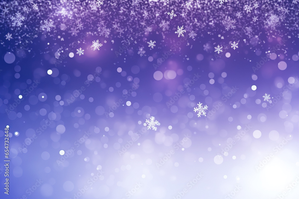 Winter background with snowflakes and bokeh lights. Winter background with snowflakes and bokeh lights.