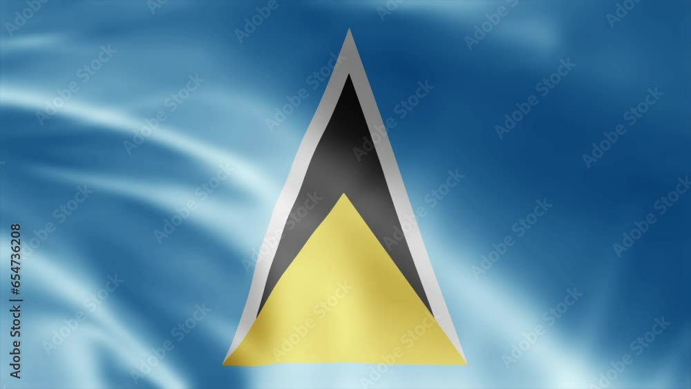 Saint Lucia flag is waving 3D animation. Saint Lucia flag waving in the wind. National flag of Saint Lucia. Flag seamless loop animation 4k Saint Lucia flag is waving 3D animation. Saint Lucia flag waving in the wind. National flag of Saint Lucia. Flag seamless loop animation 4k