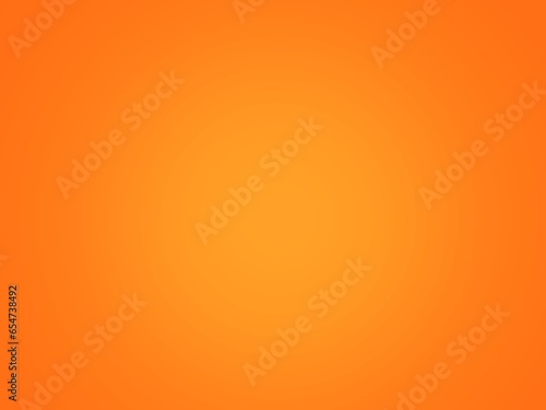 Abstract orange gradient background backdrop.