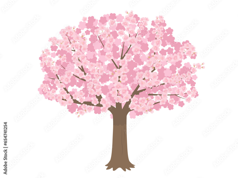 桜の木のベクターイラスト