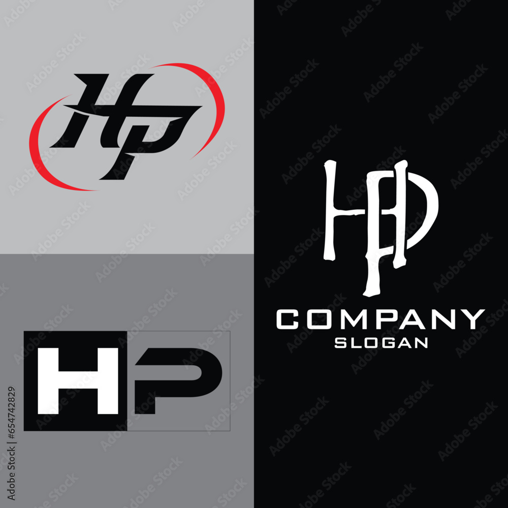 Initial H and P Logo. Usable for Business and Technology Logos. Vector Logo Design Template. Initial H and P Logo. Usable for Business and Technology Logos. Vector Logo Design Template.