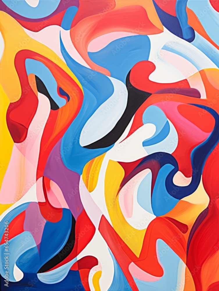 Abstract Art with Vibrant Colors and Dynamic Movement Abstract Art with Vibrant Colors and Dynamic Movement