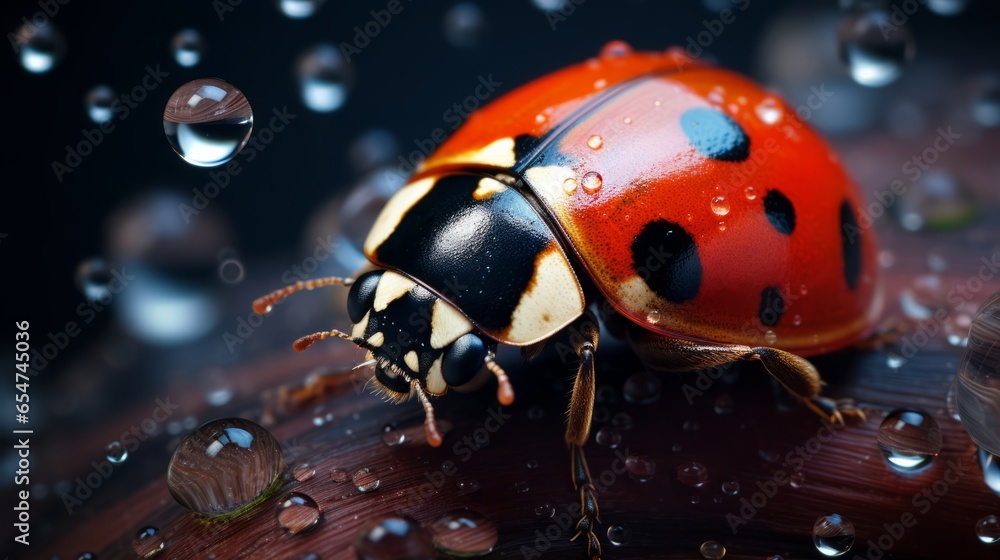 Macro Photography of a Ladybug
