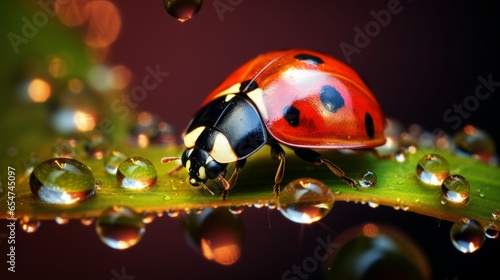 Macro Photography of a Ladybug