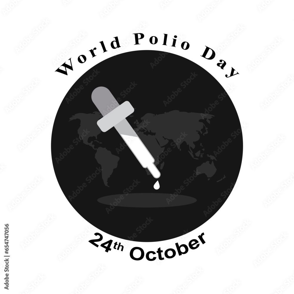 Vector illustration of World Polio Day banner Vector illustration of World Polio Day banner