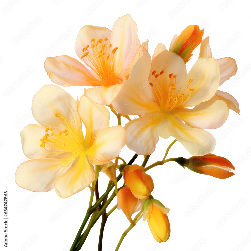 Obraz premium Sesbania flower on transparent background