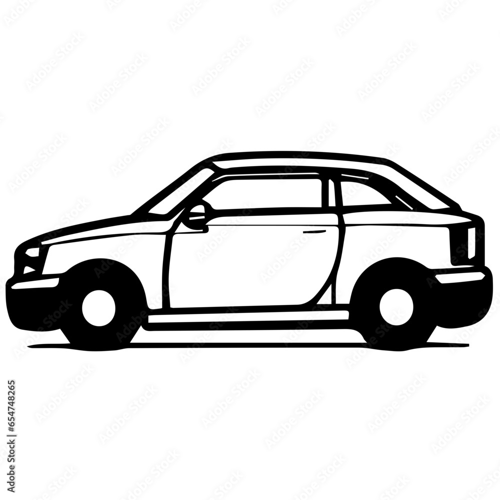 line Car icon Doodle Modern Shape
