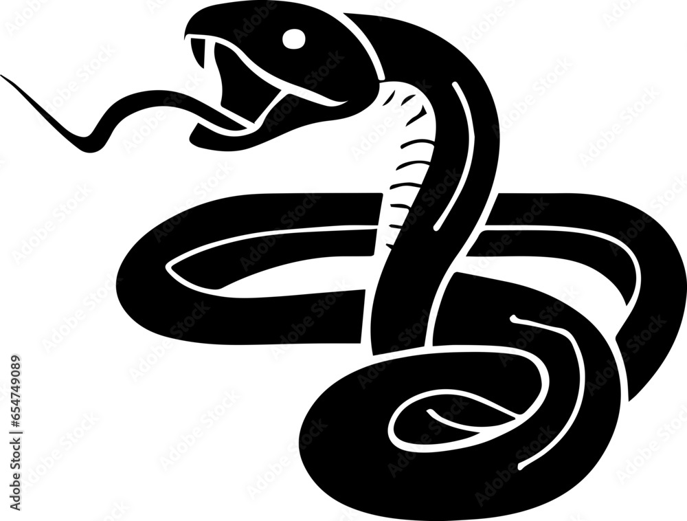 Obraz premium Fierce Snake icon 1