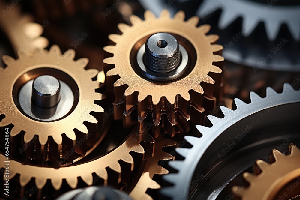 Up close look at factory gear wheels Up close look at factory gear wheels