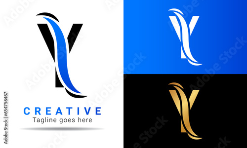 Y Letter Logo Design Template. Creative Modern Y Letter logo icon vector