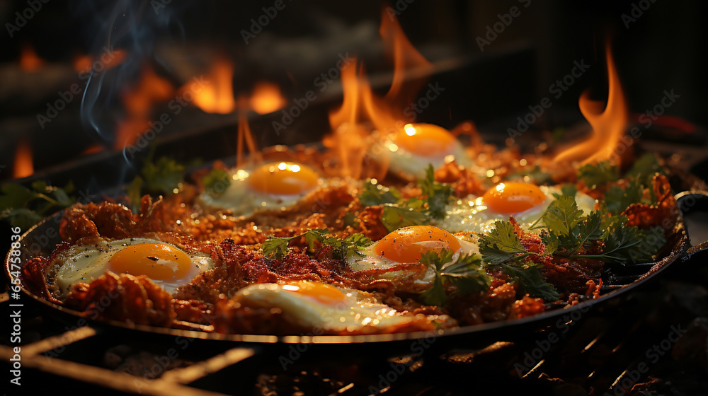 cooking meat in a pan HD 8K wallpaper Stock Photographic Image cooking meat in a pan HD 8K wallpaper Stock Photographic Image