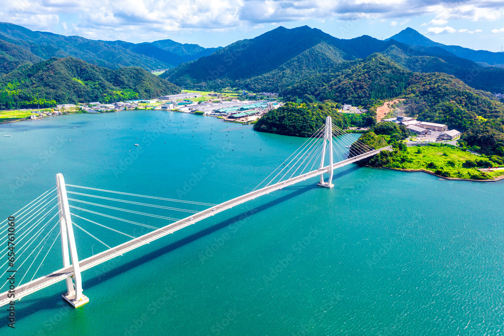 Naklejka premium 舞鶴クレインブリッジ（京都府舞鶴市）