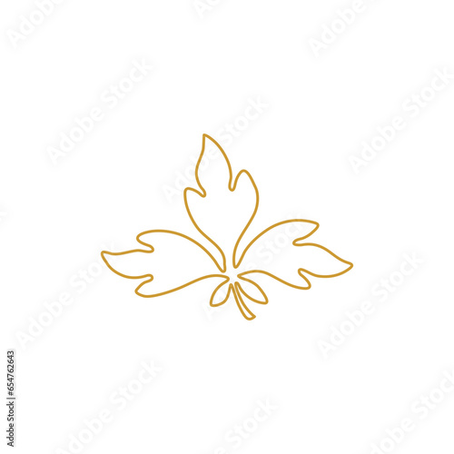 Ornament Outline Leaves Collection