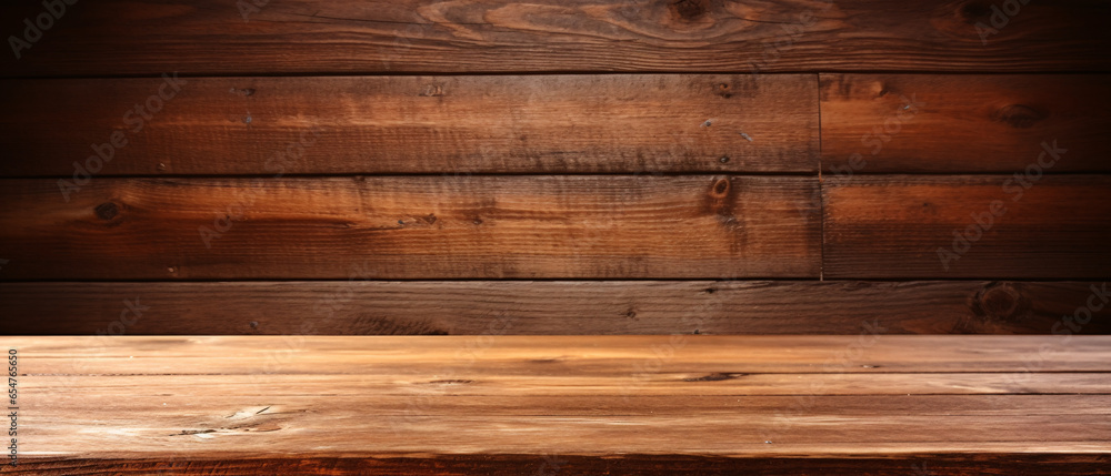 Empty wooden table with space for displaying your creativity Empty wooden table with space for displaying your creativity