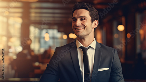 A man in a suit smiling