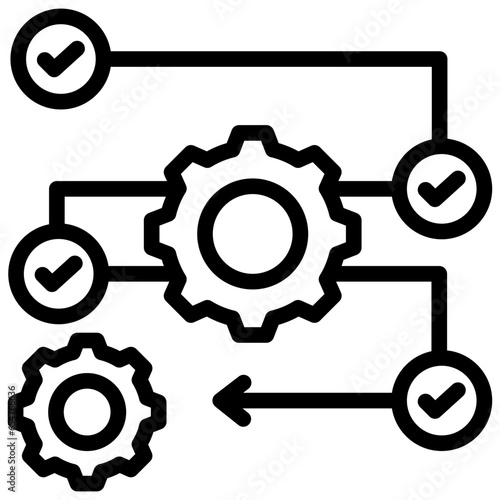 Process Outline Icon