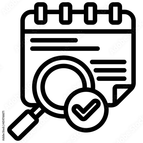 No Error Detection Outline Icon