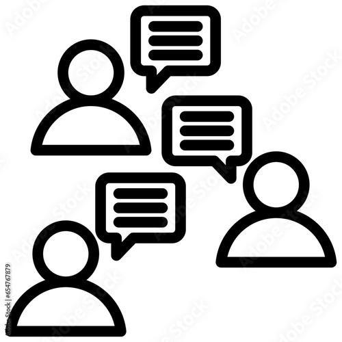 Discussion Board Outline Icon