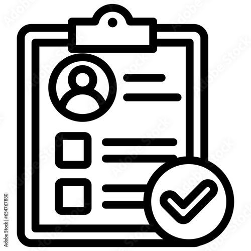 Summary Outline Icon