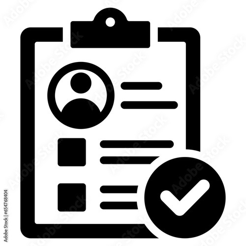 Summary Glyph Icon