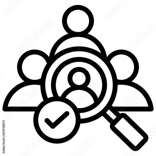 Candidate Selection Outline Icon