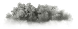 Rainstorm overcast clouds on transparent 3d rendering png