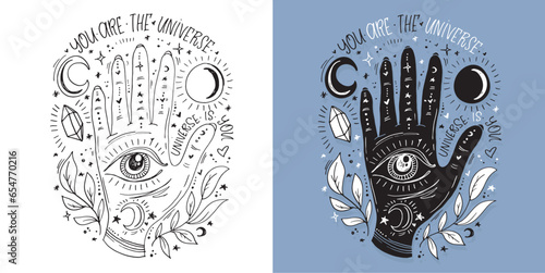 Inspirational quote hand drawn doodle lettering, Modern calligraphy. T-shirt design, tee print, mug print.