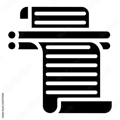 Laminating Glyph Icon