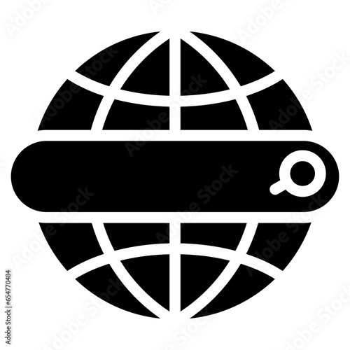 Website Domain Glyph Icon