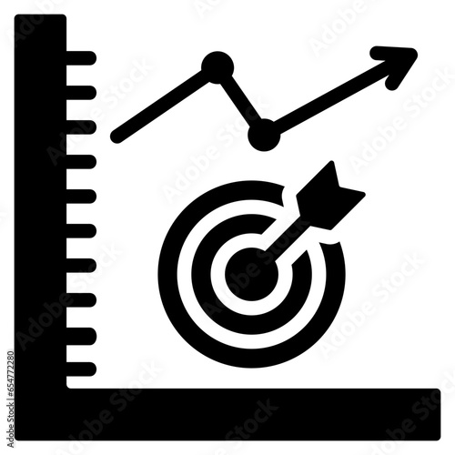 Success Metrics Glyph Icon