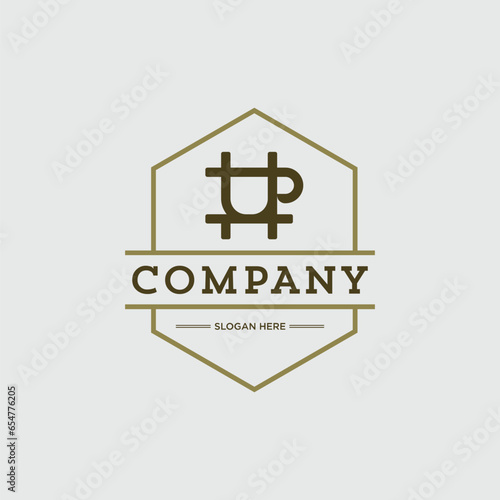 Vintage Logo Coffee Hashtag